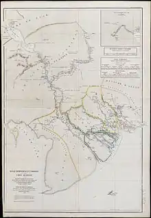 The six provinces of Lower Cochinchina in 1863