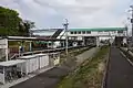 Overview of the station from the west side, April 2013