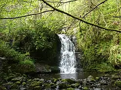  The lower tier of Nant-y-Ffrith waterfall