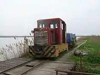 Narrow gauge rail near Tömörkény