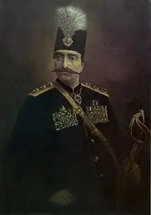 Painting of Naser al-Din Shah Qajar