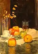 Nature morte with apples, 1957.