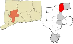 Plymouth's location within the Naugatuck Valley Planning Region and the state of Connecticut