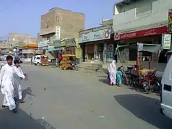 Street view of Naushahro Feroze city within the taluka, 2009