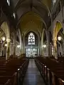 The church's nave and altar.