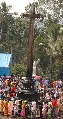 Cross in front of the Church