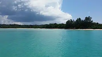 Bharatpur beach as seen from jetty