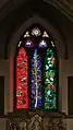 Chancel east window by John Piper and Patrick Reyntiens in St Bartholomew's parish church