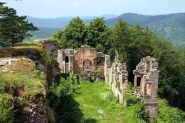 View from the shield wall towards Pallas