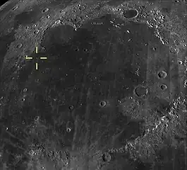 Vitya is one of twelve named craters near the landing site, located in the northwest of Mare Imbrium