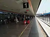 Porters/ coolies/ luggage assistants waiting for the next train