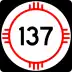 State Road 137 marker