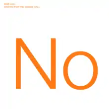 An orange "No" on a plain white background