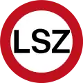 Limited Speed Zone (no longer in use)