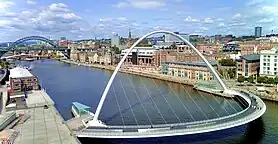 Millennium Bridge in Newcastle upon Tyne