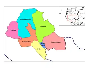 Ndolou Department in the region