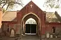 Nicholson Cemetery entrance, oppo. ISBT (Kashmeri Gate), named after Brig. General John Nicholson, British hero during 1857 Mutiny.