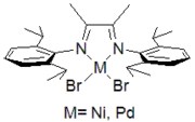 Catalyst supported by charge-neutral alpha-diimine ligands.