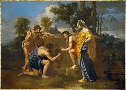 Nicolas Poussin Et in Arcadia ego, 1637-1638, Louvre