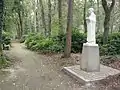 Statue of St Jan Berchmans in the gardens