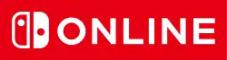 The Nintendo Switch Online logo. It is composed of the same two stylized white Joy-Con controllers on a red background as the main Nintendo Switch logo. Next to them is the text "ONLINE" in white.