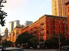 Apartment buildings in Hell's Kitchen.