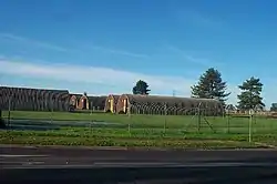 These huts were part of the old army base at Norton Fitzwarren