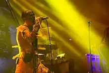 Nivek Ogre during Skinny Puppy's performance at Primavera Sound, 2017