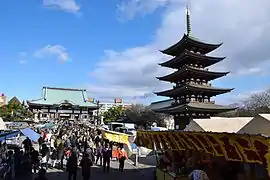 Main gate and the five-storied pagoda