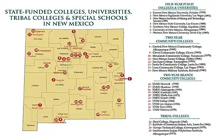 Image 18Public New Mexico colleges and universities. New Mexico Higher Education Department. (from New Mexico)