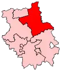 A large constituency, located in the northeast of the county.