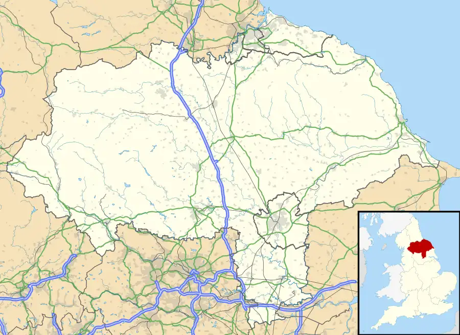 Saxton is located in North Yorkshire