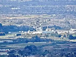 Northern Te Rapa and dairy factory from Hakarimatas