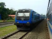 Modern commuter train