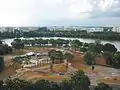 View of the northernmost part of Jurong Lake, with Jurong Lake Park under construction