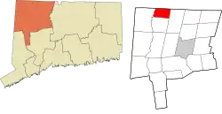 North Canaan's location within the Northwest Hills Planning Region and the state of Connecticut