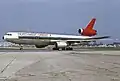 Northwest Orient McDonnell-Douglas DC-10 at Kemayoran Airport in 1981.