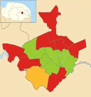 2010 results map