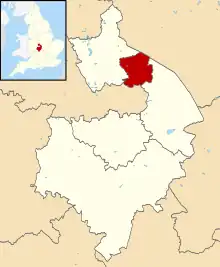 Shown within Warwickshire