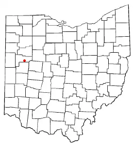 Location of Fryburg, Ohio