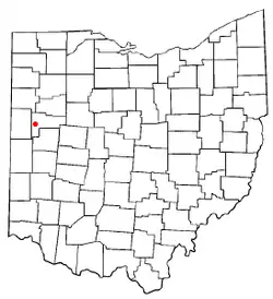 Location in Ohio