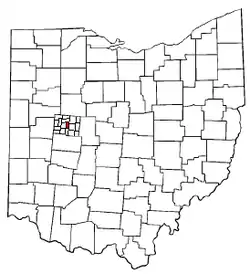 Location of Lake Township in Ohio