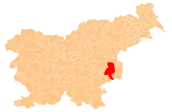 The location of the City Municipality of Krško