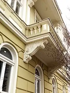 Adorned balcony