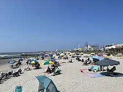 Ocean City beach from Music Pier, August 2023