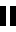 Two congruent black rectangles side-by-side with a space between them