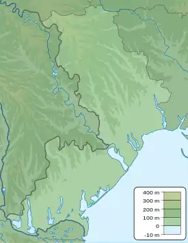 Location of lagoon in the Black Sea