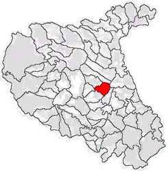 Location in Vrancea County