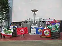 Flag bearers after extinction of the Palarong Pambansa flame