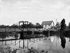 Former swing bridge